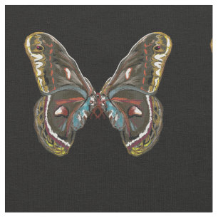 Exotic Butterfy Art Teckning Tyg