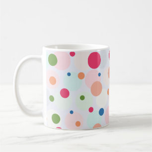 Exotic Colorful Polkadot Kaffemugg