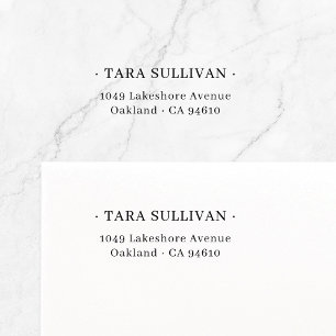 Exotic Elegance . Minimal typografi 07 Självfärgande Stämpel