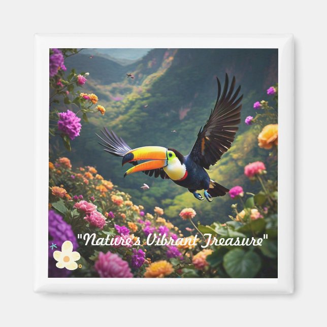 "Exotic Färg Burst" Magnet (Framsidan)