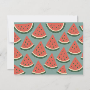 Exotic Färg Watermelon Kärlek Romantik Vänskap Vykort