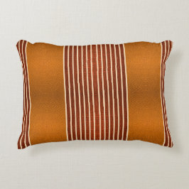 Exotic Faux Snake Leather & Linear Stripe Pumpkin  Prydnadskudde