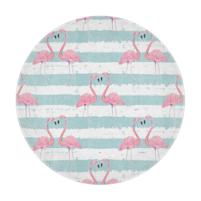 Exotic Flamingo Stripe Background Mönster (Framsidan)