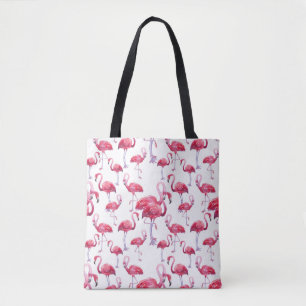 Exotic Flamingo Watercolor Bird Tygkasse