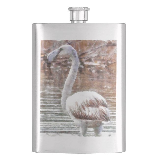 Exotic Flamingo Watercolor Fickplunta (Framsidan)