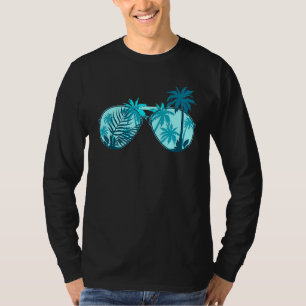 Exotic Flowers Handflatan Träd Sommarön Tropical S T Shirt