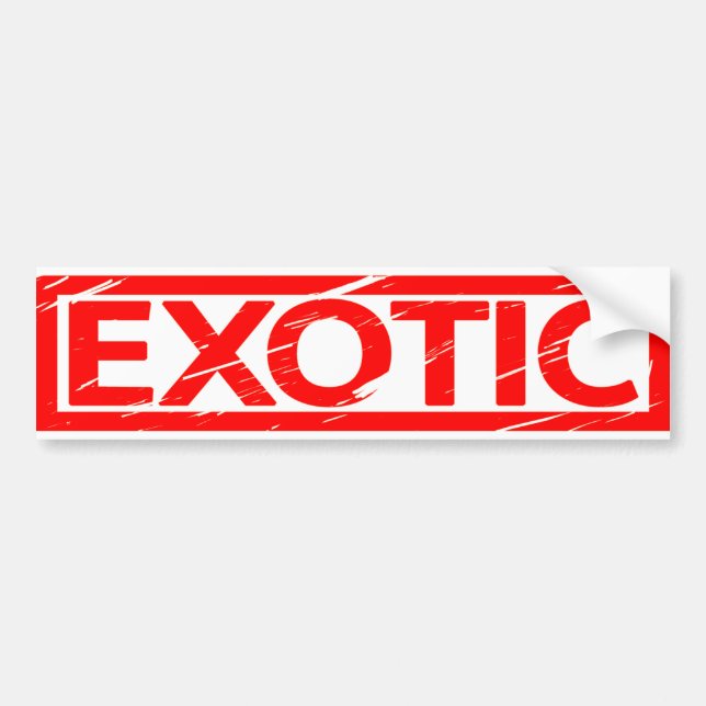 Exotic Frimärke Bildekal (Framsidan)
