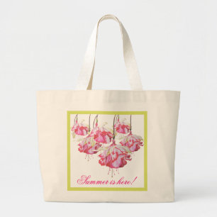 Exotic Fuchsias på en Jumbo Tote Tygkasse