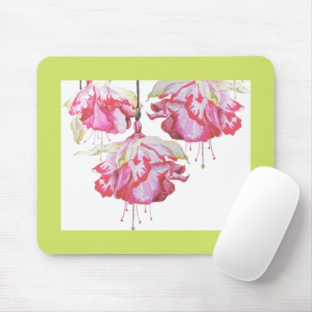 Exotic Fuchsias på en muspad Musmatta (Med mus)