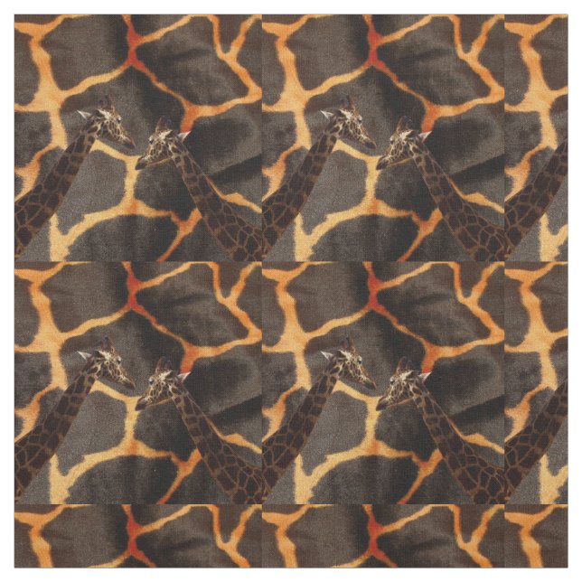 "Exotic Giraffes: on a Giraffe Patterned Canvas" Tyg (Provkarta)