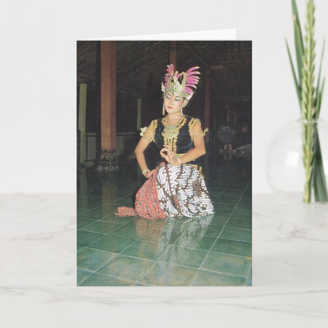 Exotic Golek dancer från indonesiska Kort (Framsida)
