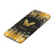 Exotic Guld Black Butterfly Sparkles Case-Mate iPhone Skal (Topp)