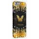 Exotic Guld Black Butterfly Sparkles Case-Mate iPhone Skal (Baksidan/Höger)