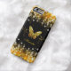 Exotic Guld Black Butterfly Sparkles Case-Mate iPhone Skal (In Situ)