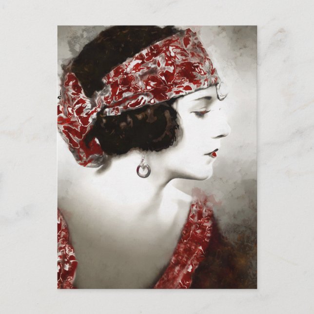 Exotic Gypsy Girl Vykort (Framsida)