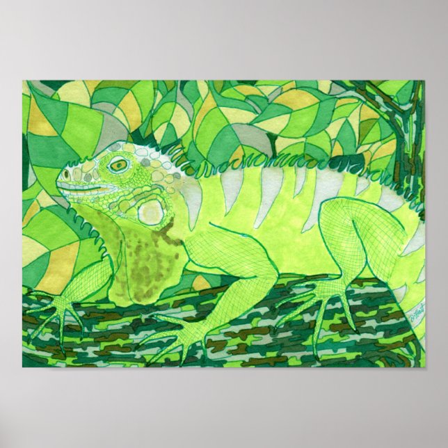 Exotic Iguana Poster (Framsidan)