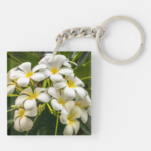 Exotic Island Plumeria Keychain (Baksidan)