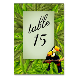 Exotic Jungle Toucan-Bordsnummer Bordsnummer