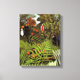 Exotic Ligcape, målning av Henri Rousseau Canvastryck