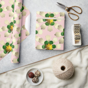 Exotic Lotus Flower - Blommigt Summer Bröllop Ros Presentpapper