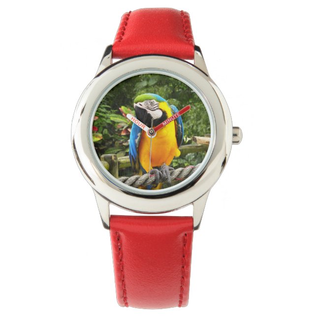 Exotic Macaw Parrot Watch Armbandsur (Framsida)
