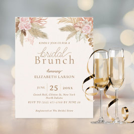 Exotic Modern Boho Tropical Möhippa Brunch Inbjudningar