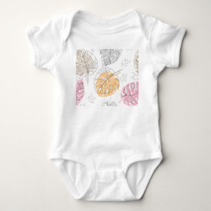 Exotic Monstera Line Teckning Art T Shirt