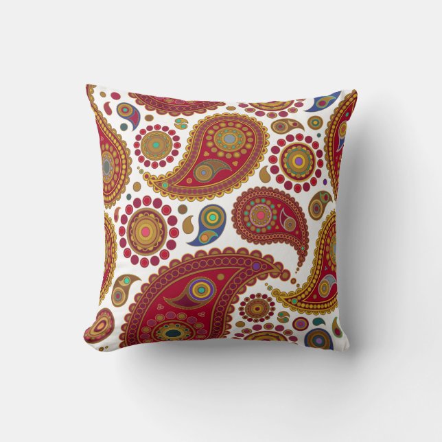 Exotic Paisley American Mojo Pillow Kudde (Framsida)