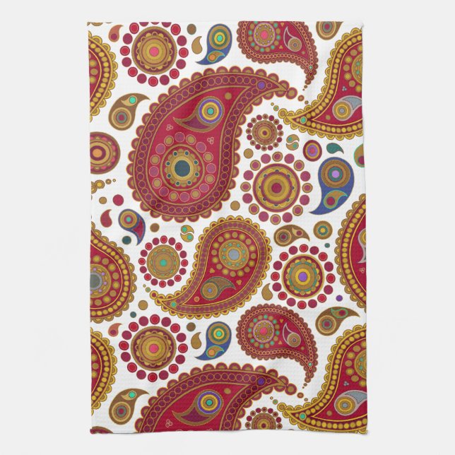 Exotic Paisley Kitchen Towel Kökshandduk (Vertikal)