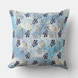 Exotic-Parrot Bird Tone Feathers Kudde