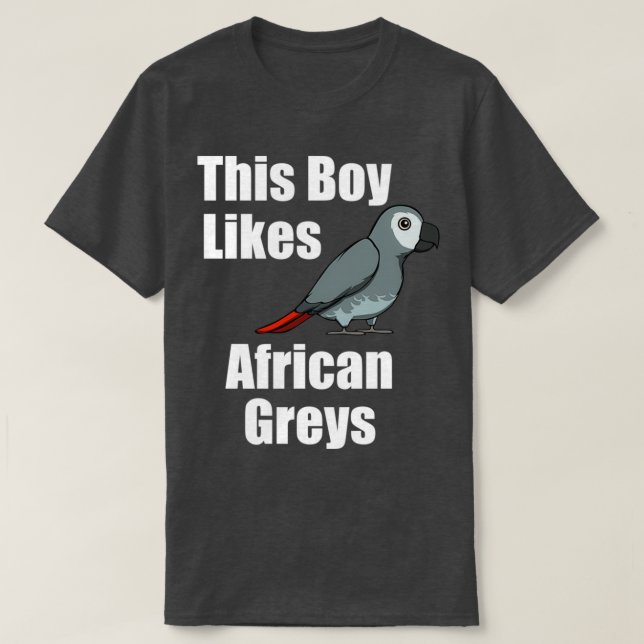 Exotic Parrot Cute Animal den här pojken gillar mo T Shirt (Design framsida)