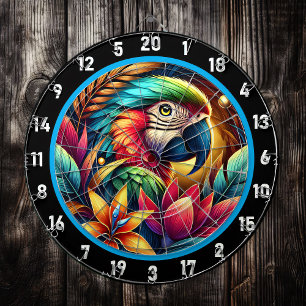 Exotic Parrot Dartboard för Vibrant Spaces Darttavla
