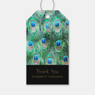 Exotic Peacock Feathers-Tack Presentetikett