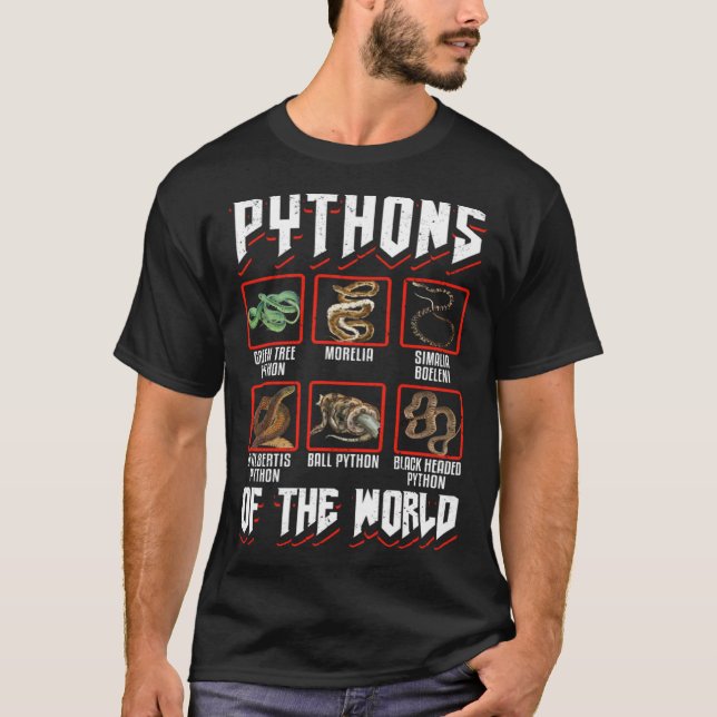 Exotic Pet Snake Reptile Ball Python Pythons Of Th T Shirt (Framsida)