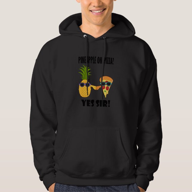 Exotic Pineapple Pizza Buddy Hawaii Pizza Chef Hoodie (Framsida)