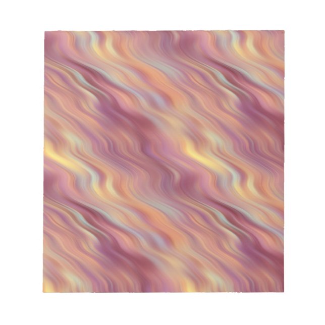 Exotic Plumeria Vågigt Struktur Anteckningsblock (Framsida)