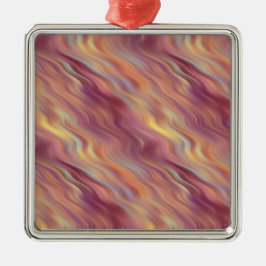 Exotic Plumeria Vågigt Struktur Julgransprydnad Metall