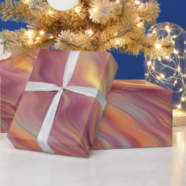 Exotic Plumeria Vågigt Struktur Presentpapper