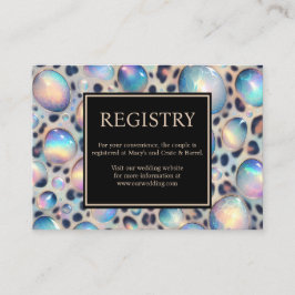 Exotic Posh GIft Registry Details Enclosure Cards Tilläggskort