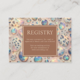 Exotic Posh GIft Registry Details Enclosure Cards Tilläggskort