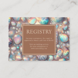 Exotic Posh GIft Registry Details Enclosure Cards Tilläggskort