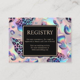 Exotic Posh GIft Registry Details Enclosure Cards Tilläggskort