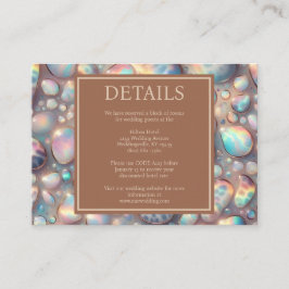 Exotic Posh Reception Details Enclosure Cards Tilläggskort