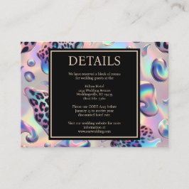 Exotic Posh Reception Details Enclosure Cards Tilläggskort