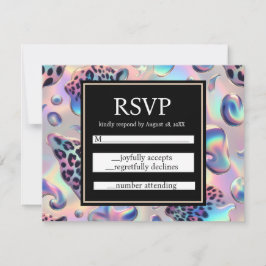 Exotic Posh RSVP Wedding Enclosure Cards OSA Kort