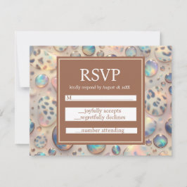 Exotic Posh RSVP Wedding Enclosure Cards OSA Kort