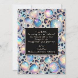 Exotic Posh Wedding Pre-Filled Thank You Cards Inbjudningar