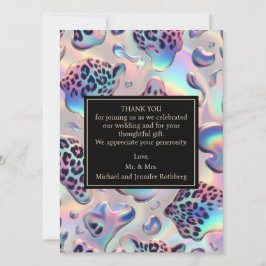 Exotic Posh Wedding Pre-Filled Thank You Cards Inbjudningar