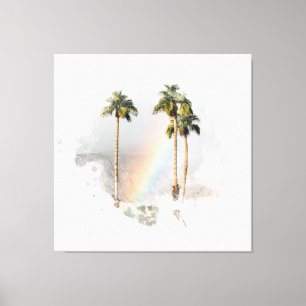 *~* EXOTIC RAINBOW HANDFLATAN TRÄD TROPICAL AR11 CANVASTRYCK