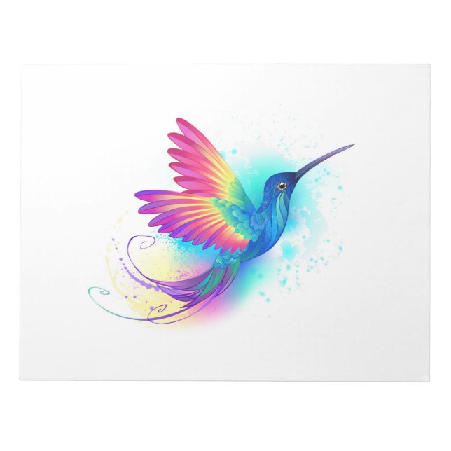 Exotic Rainbow Hummingbird Anteckningsblock (Framsida)